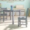 Flash Furniture Gray Kids Solid Hardwood 3 PC Table & Chair Set TW-WTCS-1001-GRY-GG - alternate 10